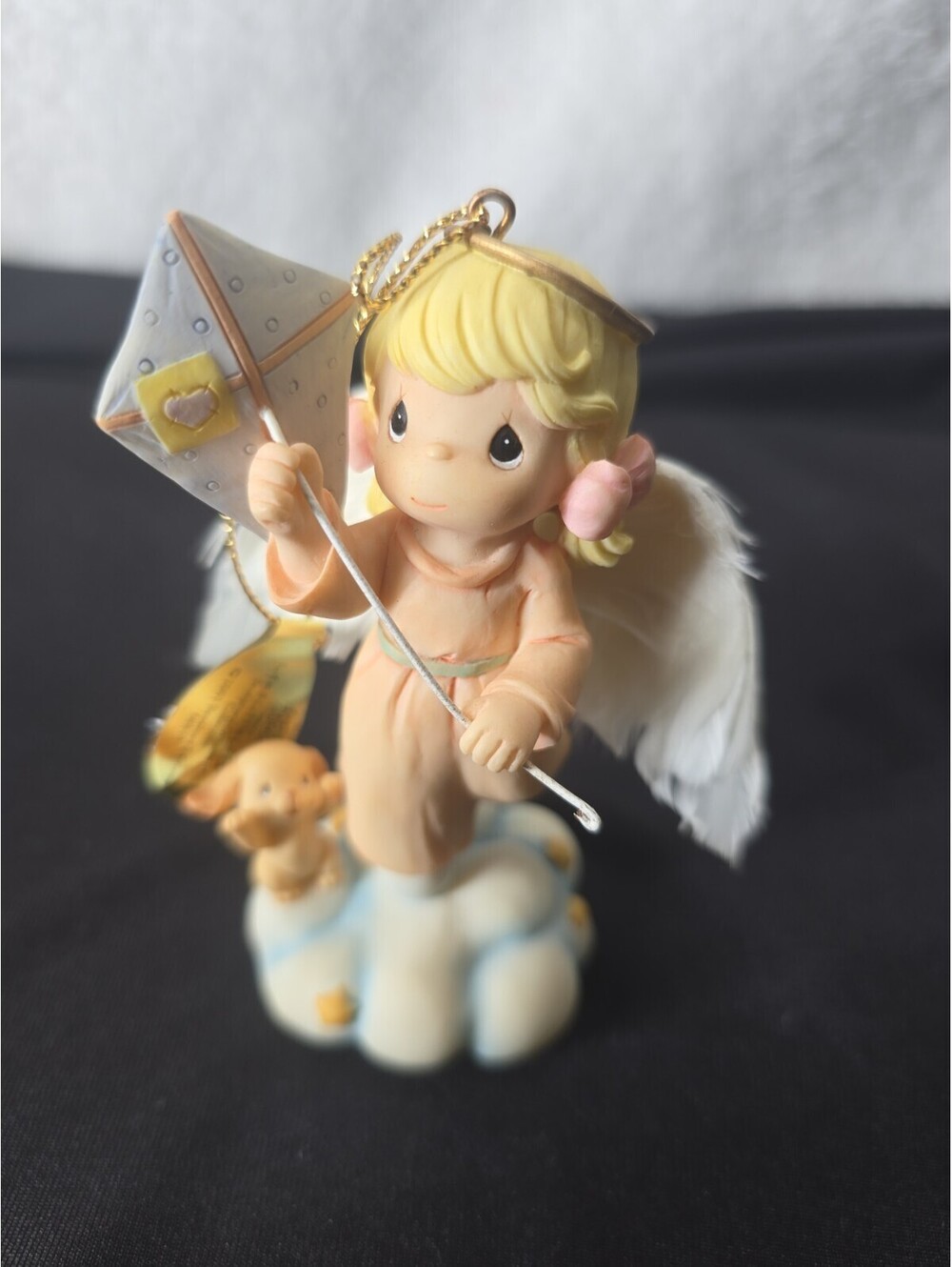 Precious Moments  Angel Ornament Bradford "Let Your Spirit Soar" Puppy & Kite